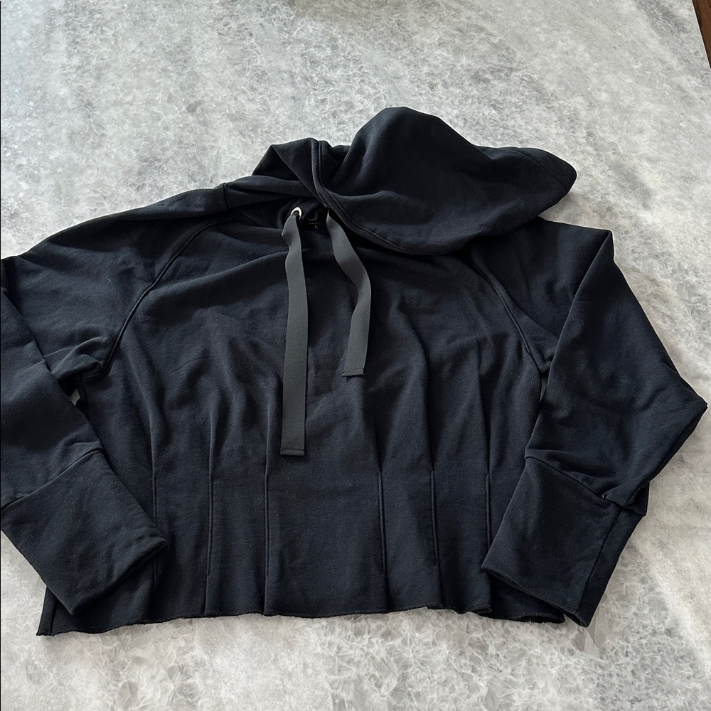 Urban Salvage Hoodie, Pleated, Black, Size L